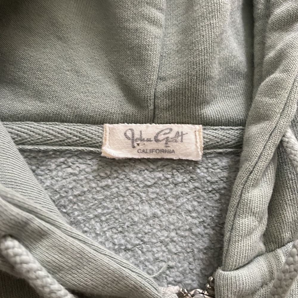 sage green brandy melville cropped jacket - Picture 2 of 2